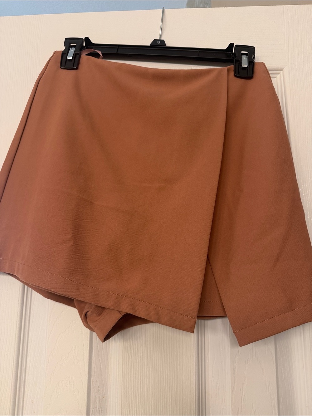 She + Sky Rust Brown Wrap Skort
